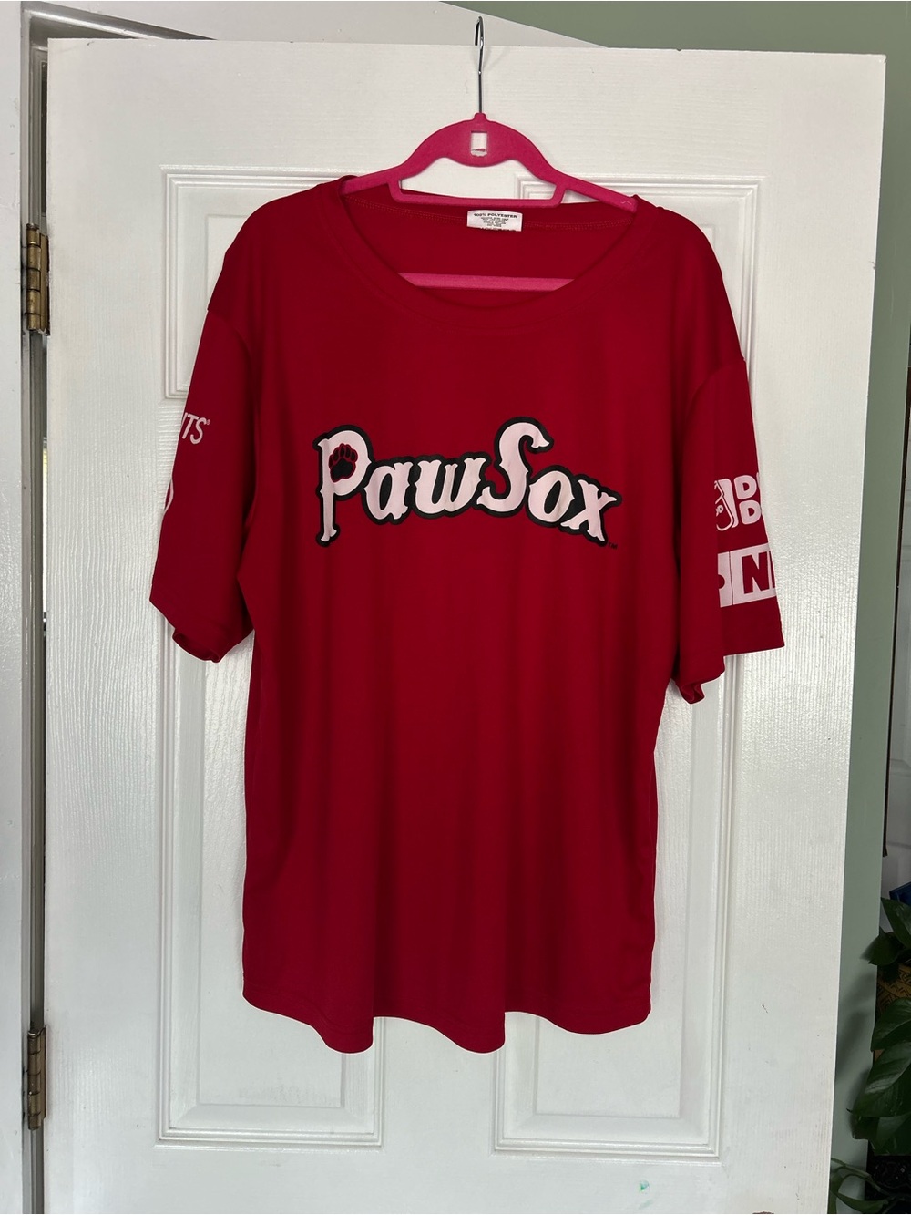 PawSox Red Promo Jersey Shirt XL Dunkin Donuts NESN 50 Baseball